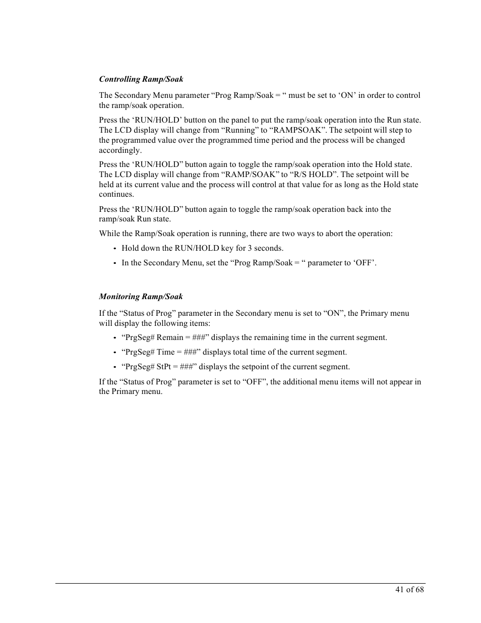 Sterlco M2B+ Controller User Manual | Page 41 / 68