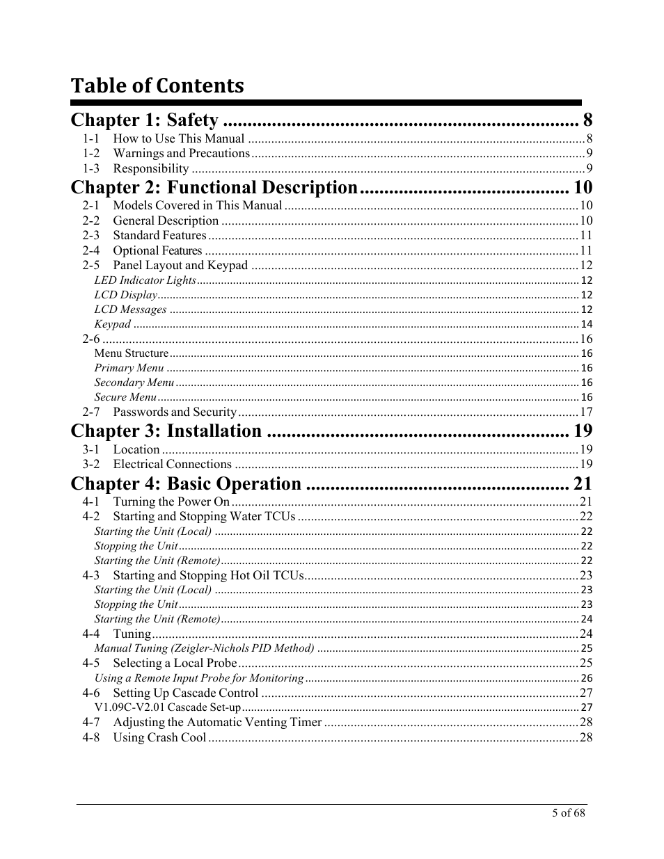 Sterlco M2B+ Controller User Manual | Page 5 / 68