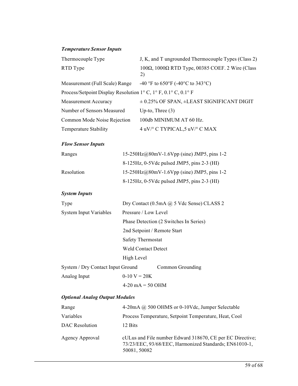 Sterlco M2B+ Controller User Manual | Page 59 / 68