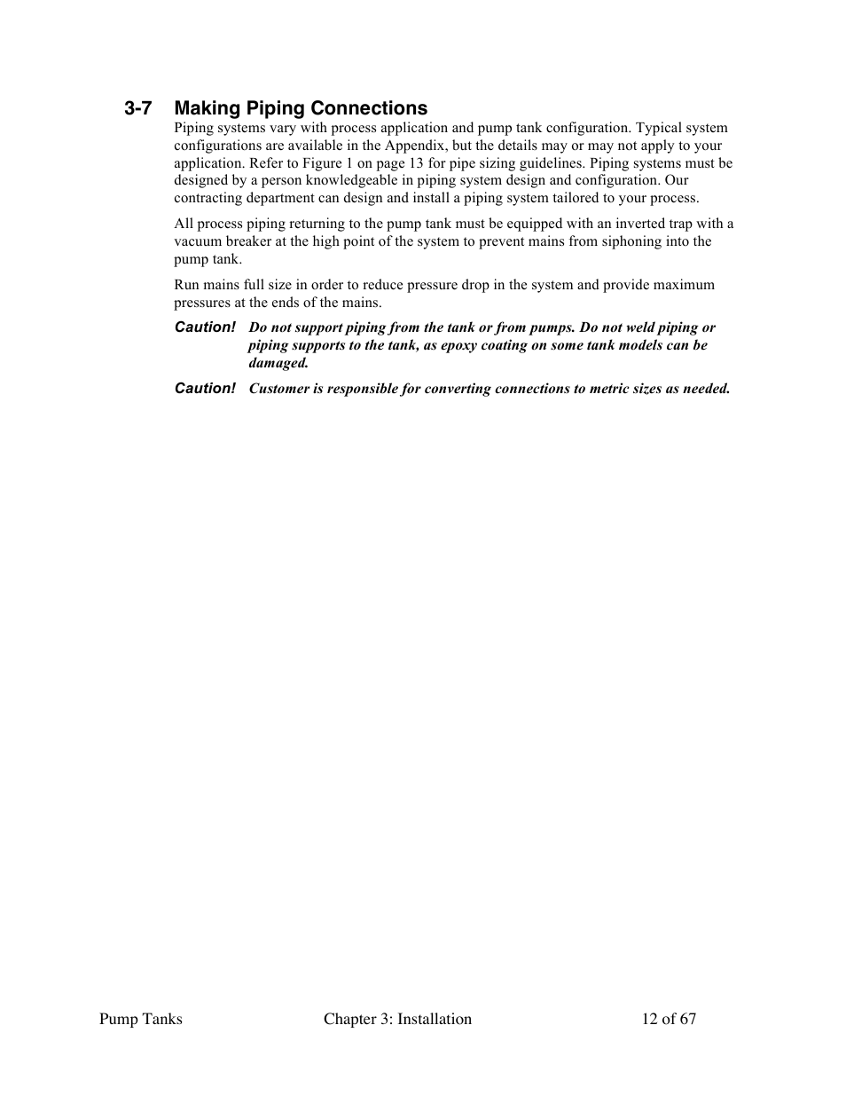 7 making piping connections | Sterlco 140 to 6,285 Gallon Pump Tanks User Manual | Page 12 / 67