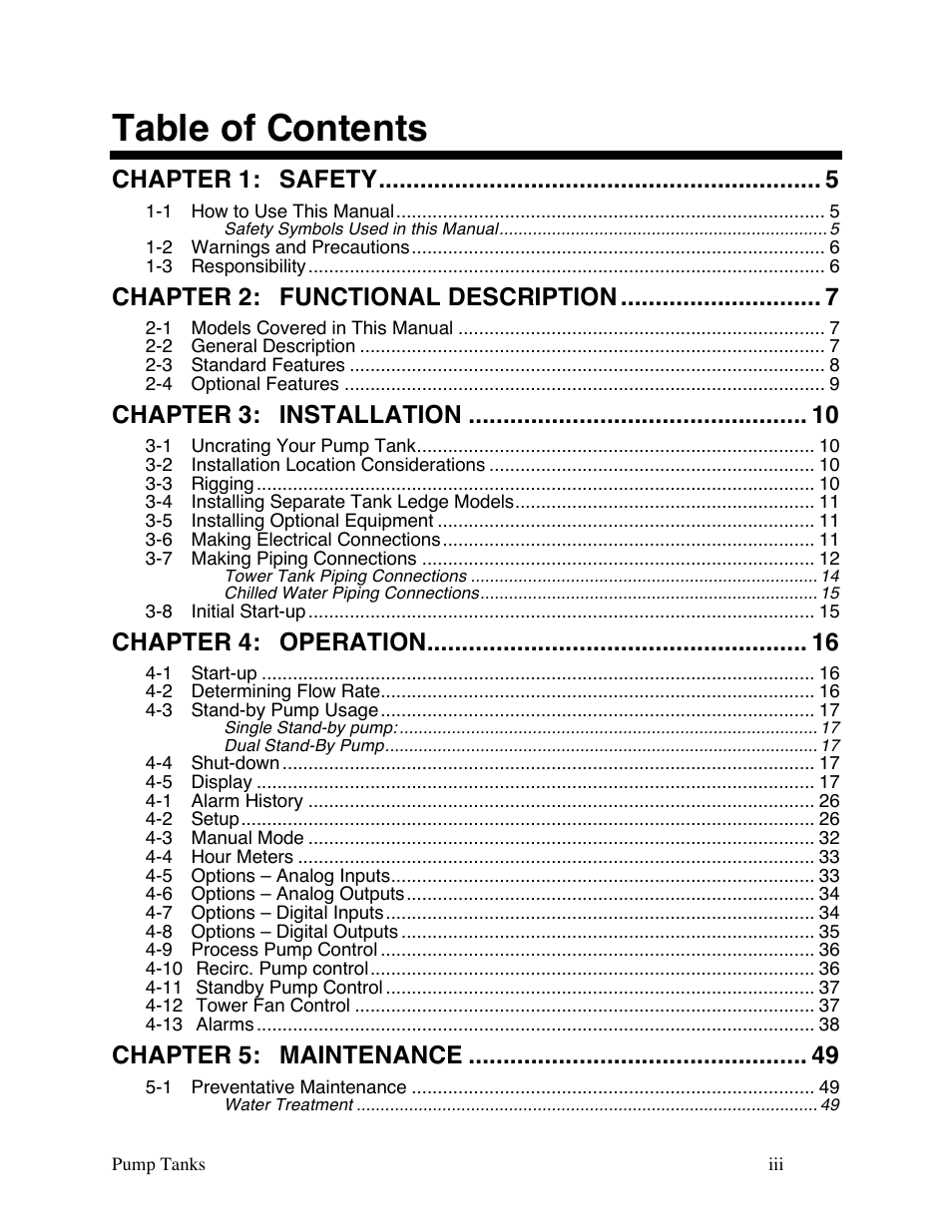 Sterlco 140 to 6,285 Gallon Pump Tanks User Manual | Page 3 / 67