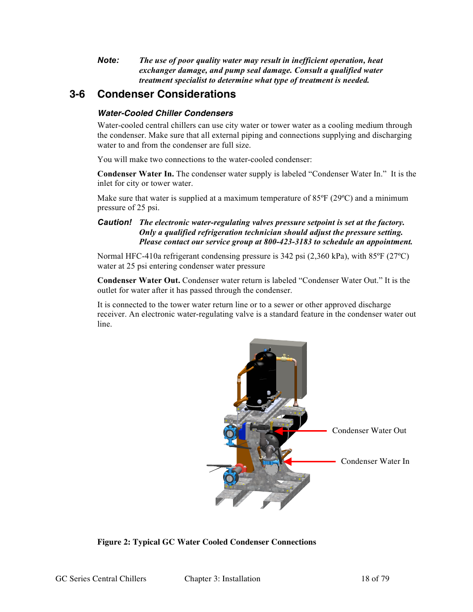 6 condenser considerations | Sterlco GC Series Central Chiller User Manual | Page 18 / 79