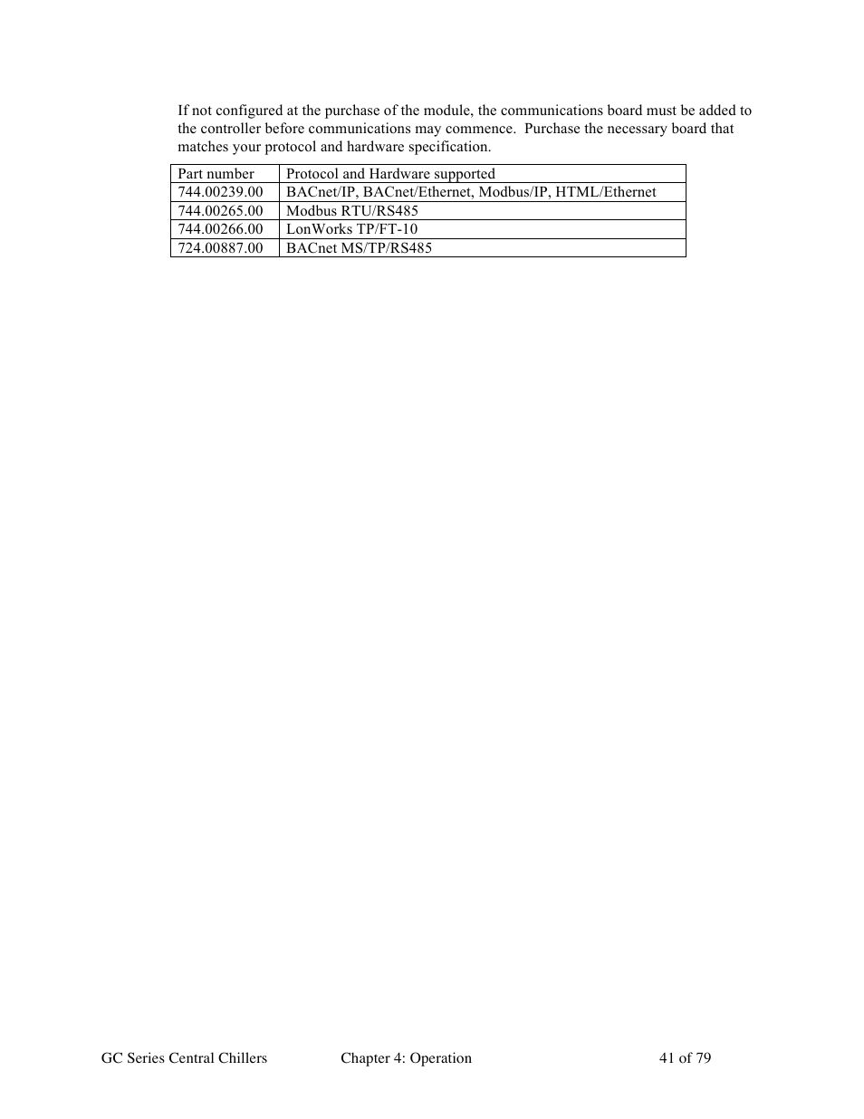 Sterlco GC Series Central Chiller User Manual | Page 41 / 79