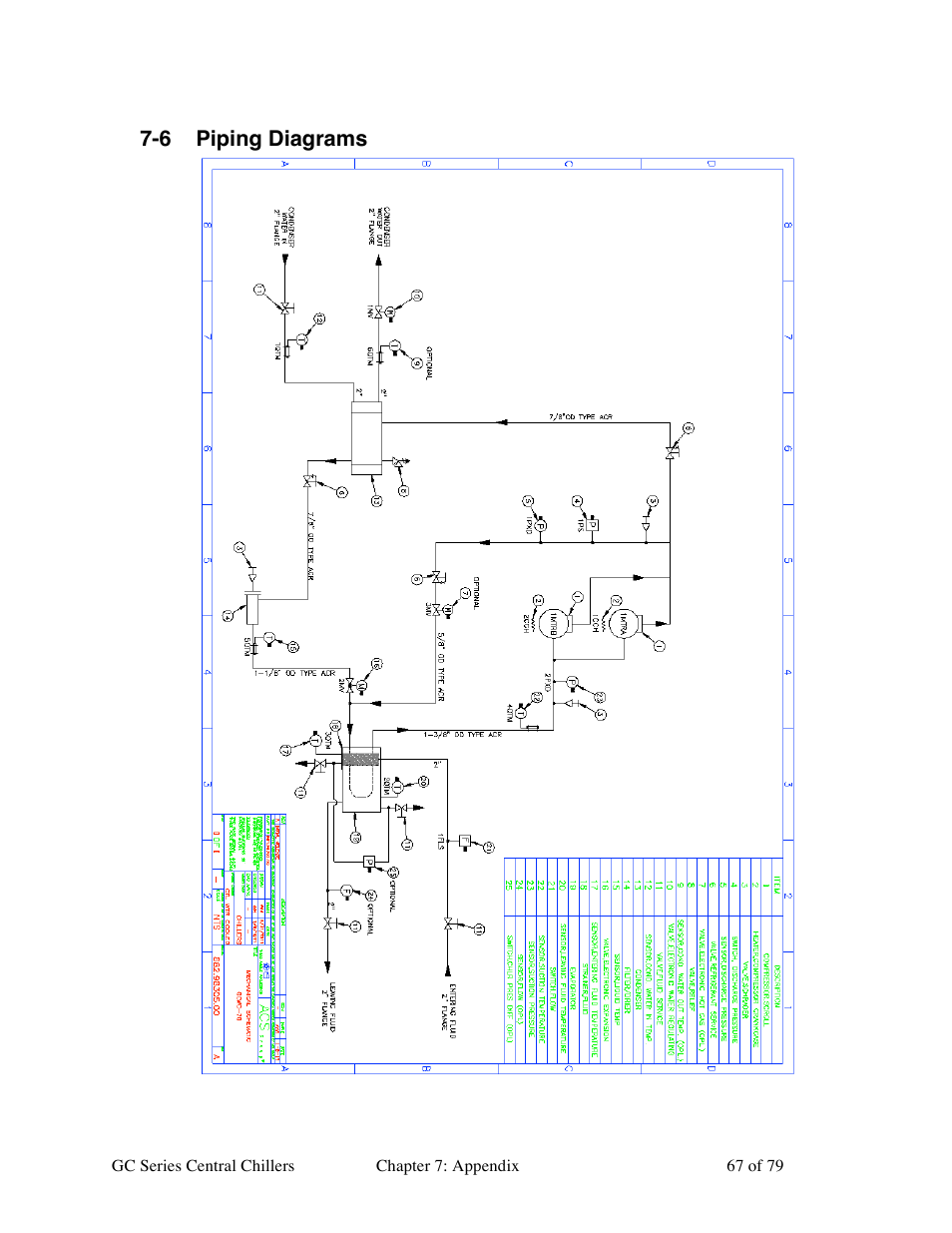 6 piping diagrams | Sterlco GC Series Central Chiller User Manual | Page 67 / 79
