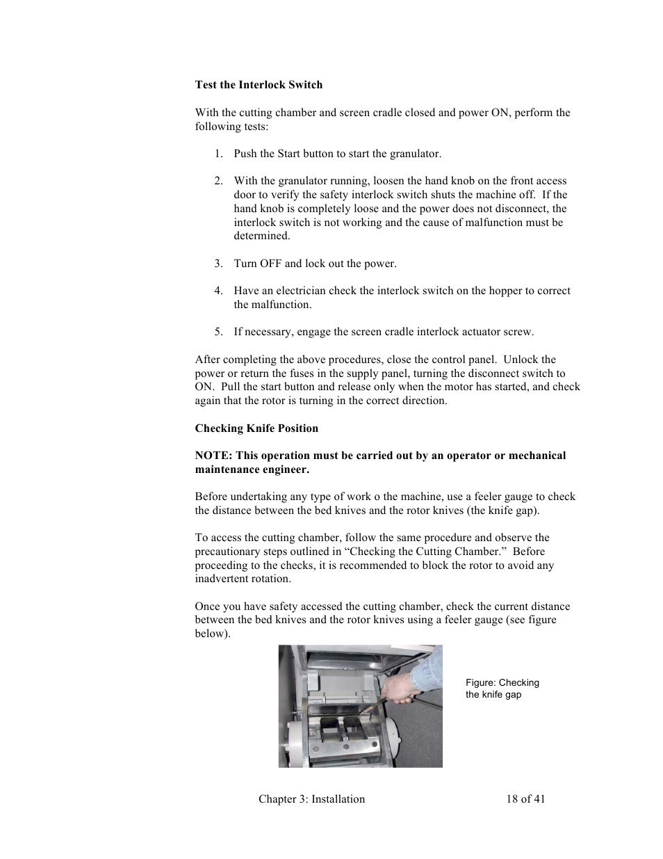 Sterlco BP800 Series Granulators User Manual | Page 18 / 41