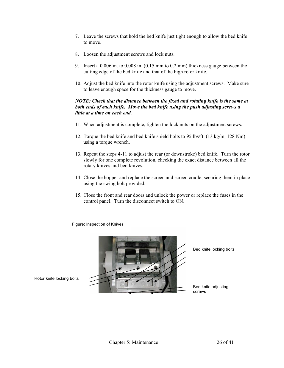 Sterlco BP800 Series Granulators User Manual | Page 26 / 41