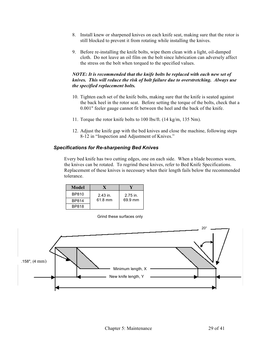 Sterlco BP800 Series Granulators User Manual | Page 29 / 41