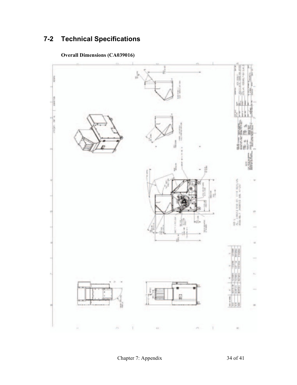 2 technical specifications | Sterlco BP800 Series Granulators User Manual | Page 34 / 41