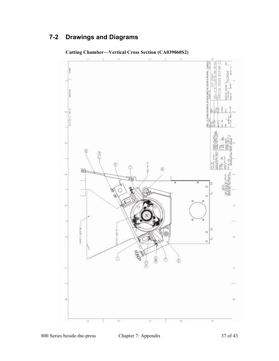 2 drawings and diagrams | Sterlco BP800 Series Granulators User Manual | Page 37 / 43