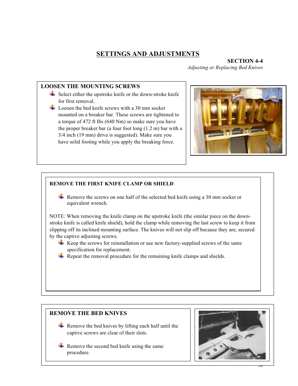 Settings and adjustments | Sterlco ST500 Series Central Granulator User Manual | Page 38 / 91