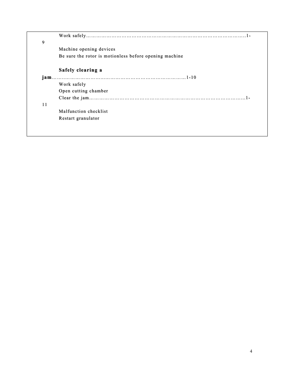 Sterlco ST500 Series Central Granulator User Manual | Page 4 / 91