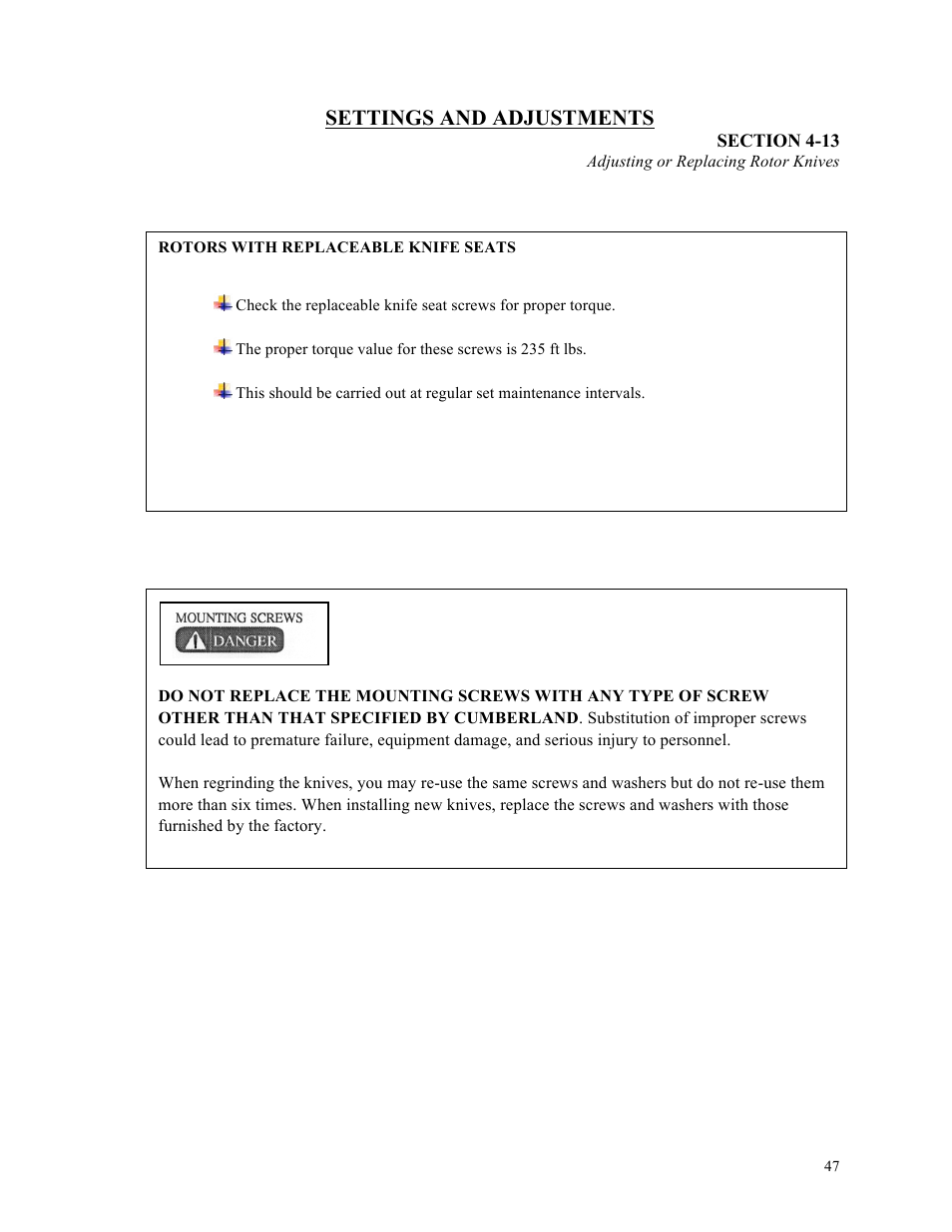 Settings and adjustments, Photo | Sterlco ST500 Series Central Granulator User Manual | Page 47 / 91