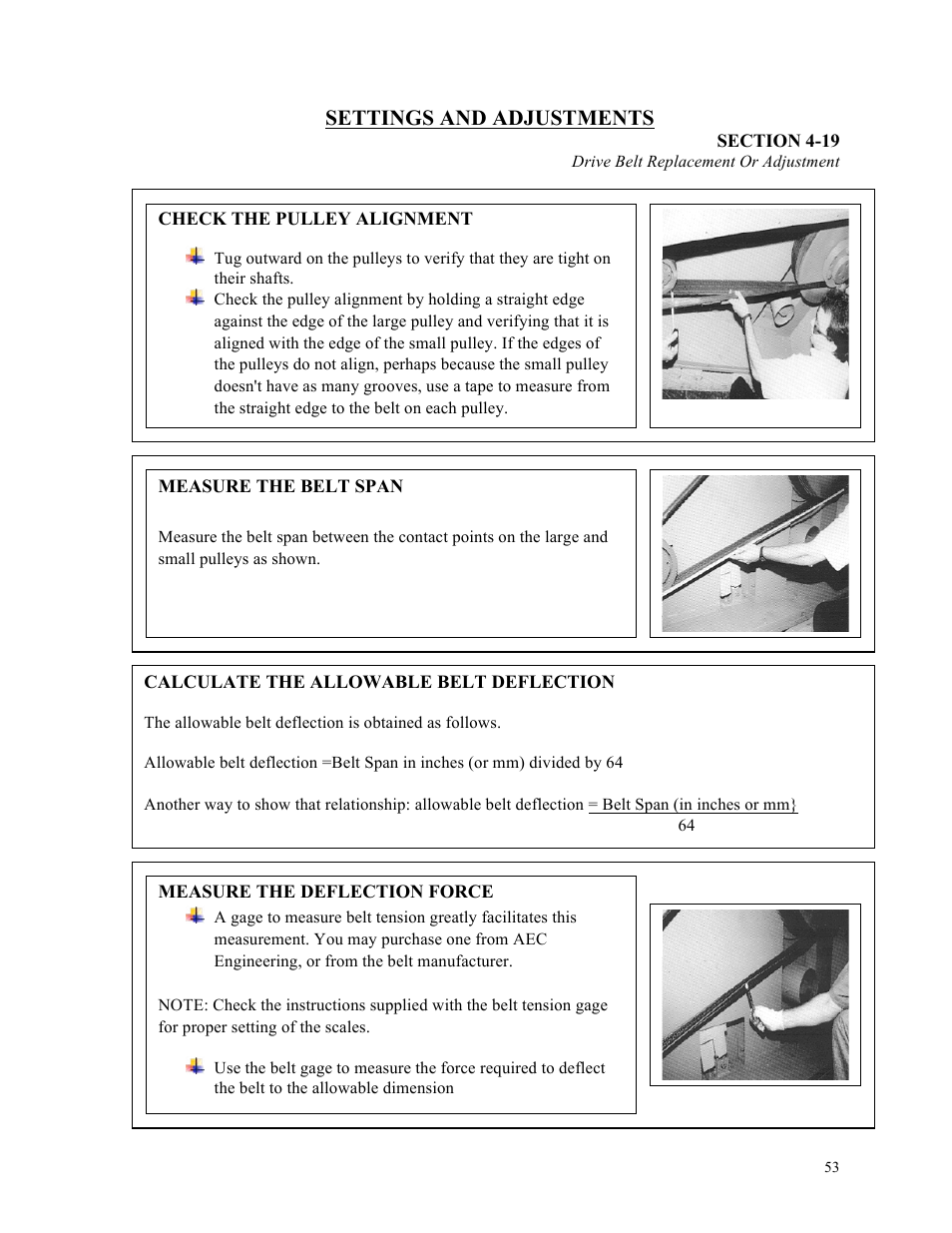 Settings and adjustments | Sterlco ST500 Series Central Granulator User Manual | Page 53 / 91