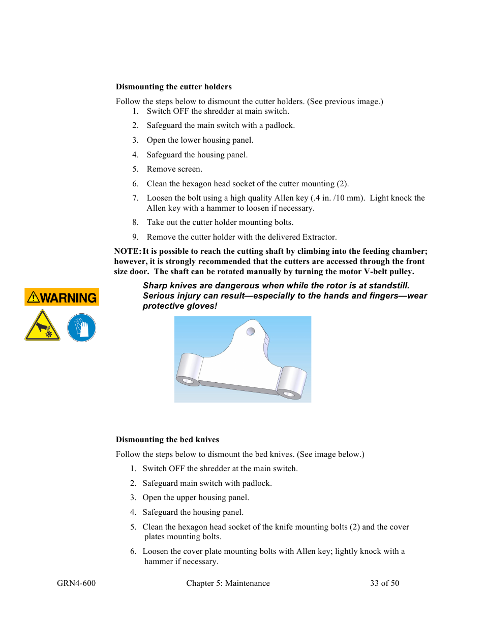 Sterlco SLS Series Light Duty Shredder User Manual | Page 33 / 50