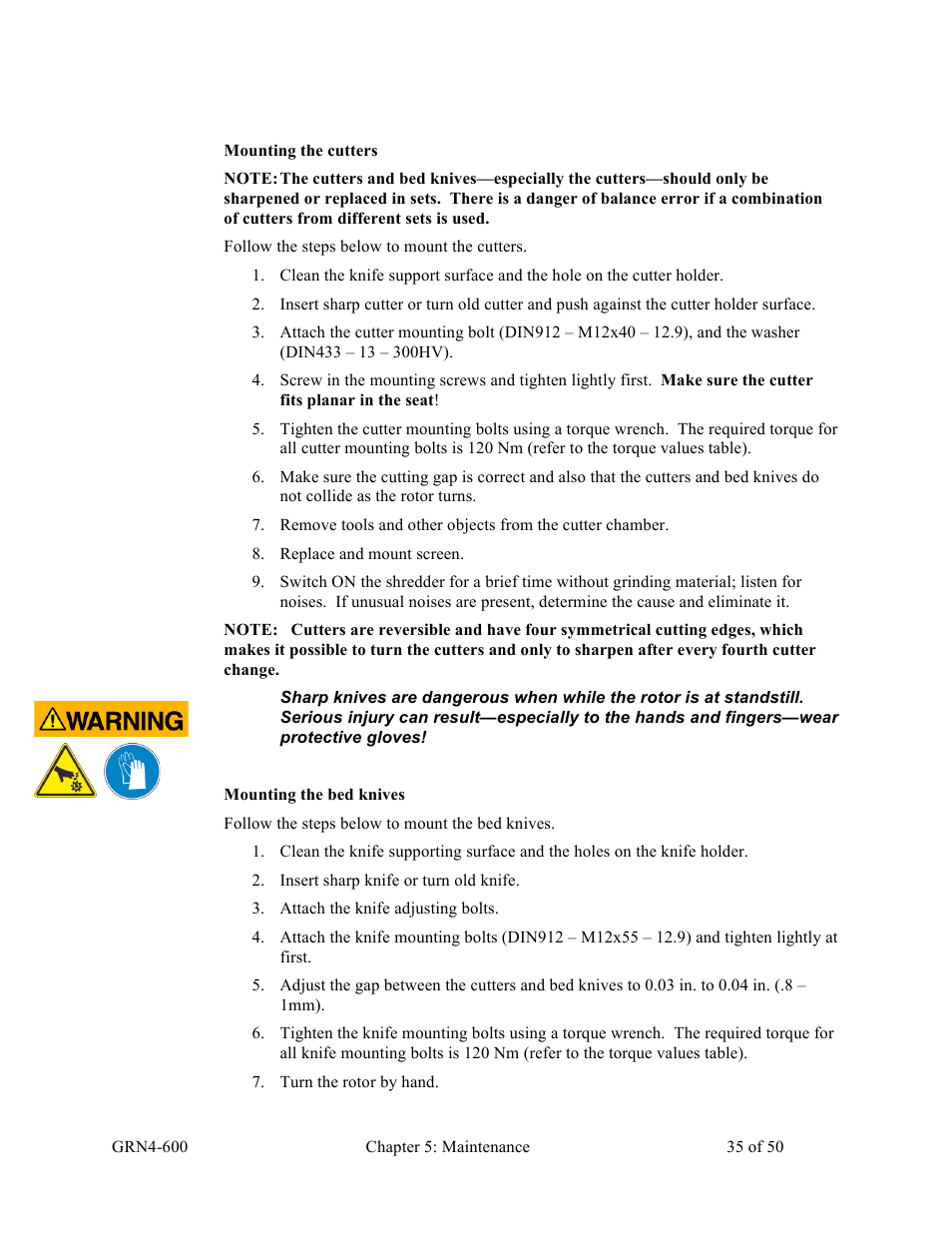Sterlco SLS Series Light Duty Shredder User Manual | Page 35 / 50