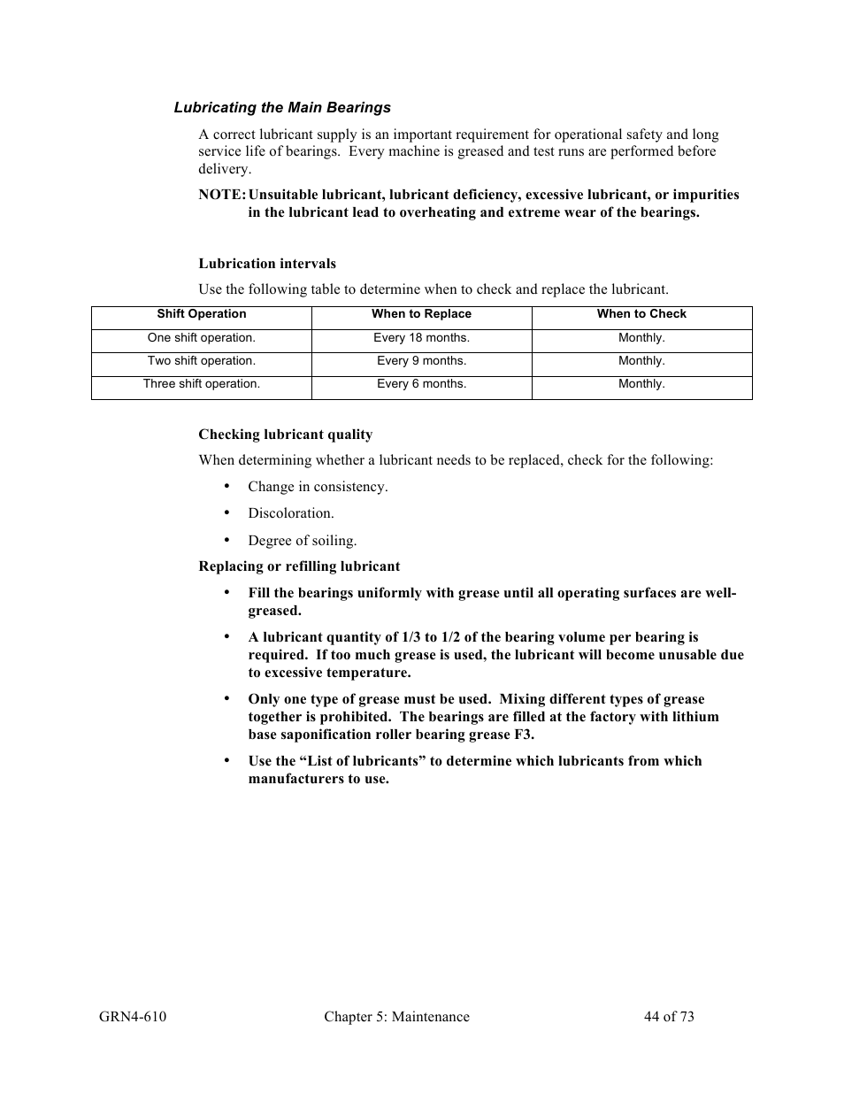 Sterlco SPS Series Pipe Shredder User Manual | Page 44 / 73