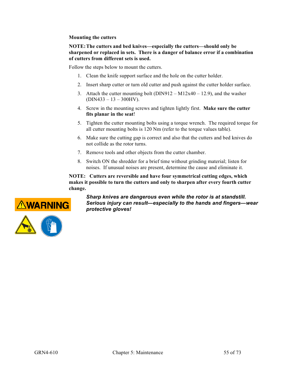 Sterlco SPS Series Pipe Shredder User Manual | Page 55 / 73