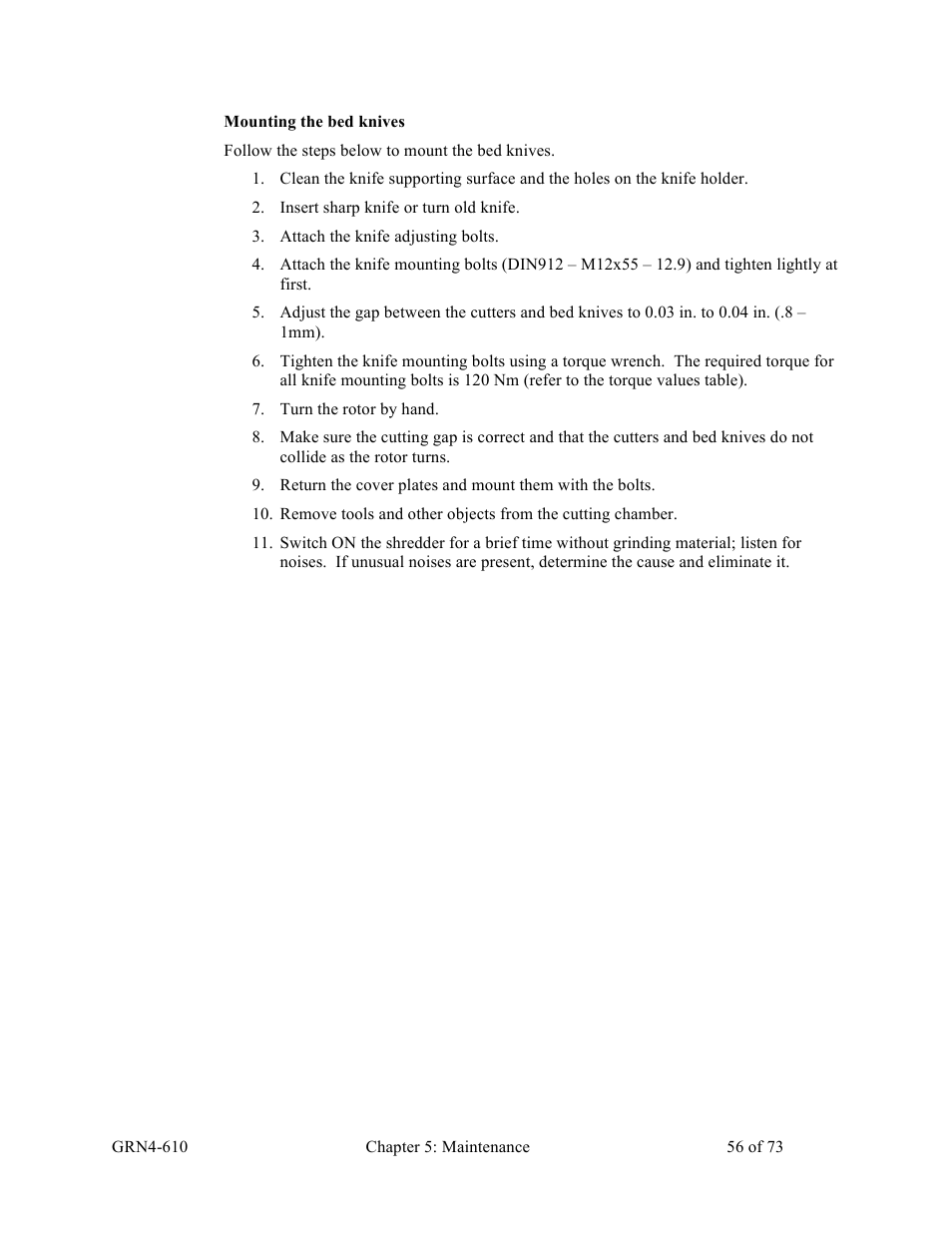 Sterlco SPS Series Pipe Shredder User Manual | Page 56 / 73