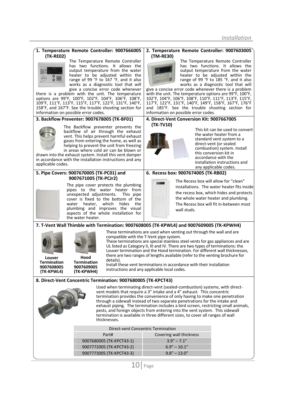 Installation | State GTS-110-NI User Manual | Page 10 / 52