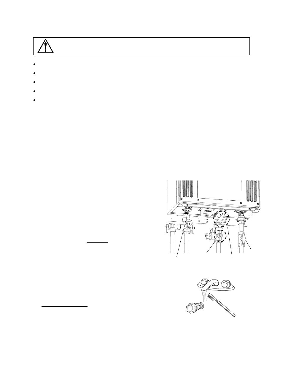 Maintenance and service, Unit draining and filter cleaning | Takagi T-M32 User Manual | Page 35 / 52