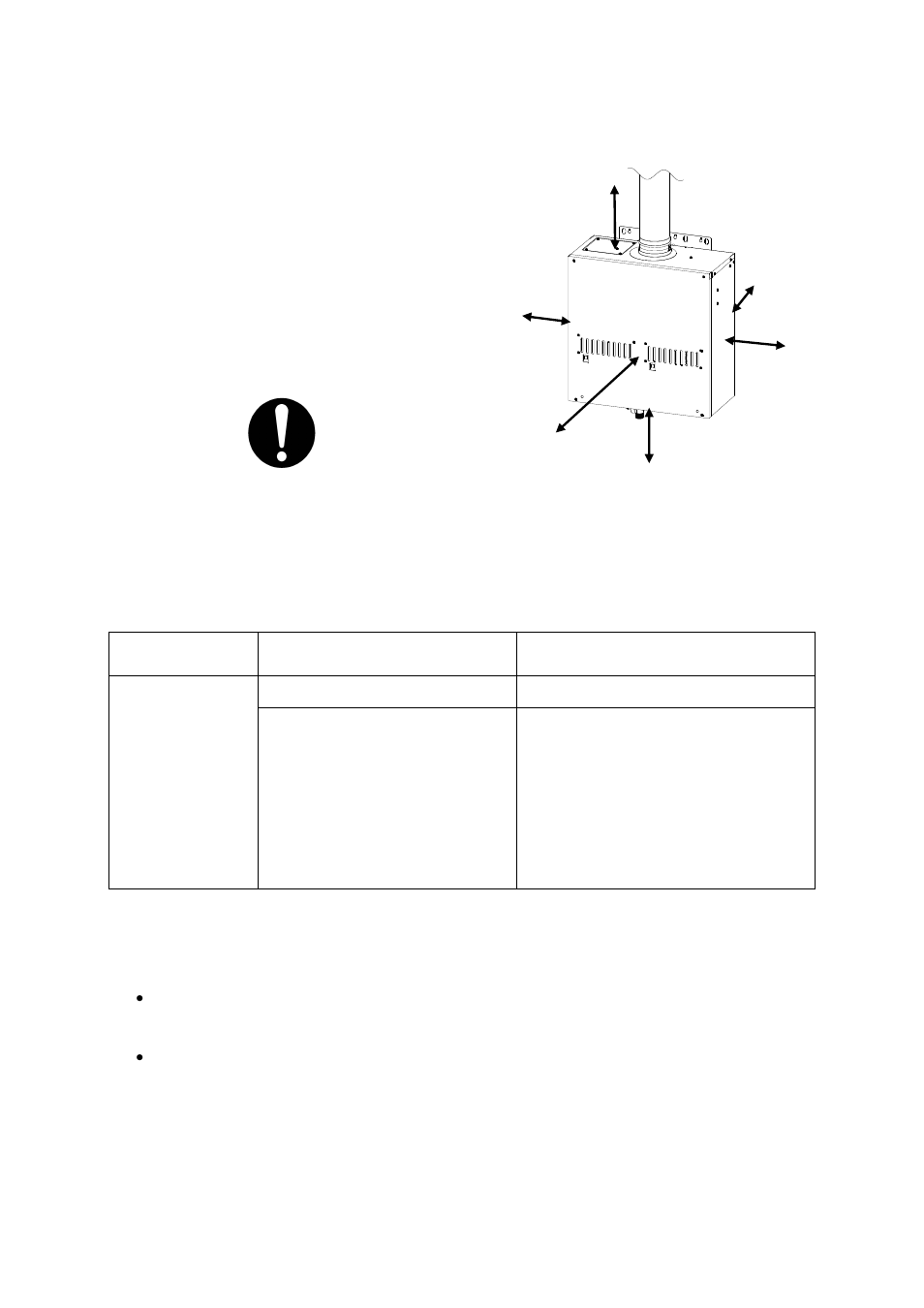 Indoor installation, 3 sq. in, 380 sq. in | Takagi T-M50 User Manual | Page 10 / 52