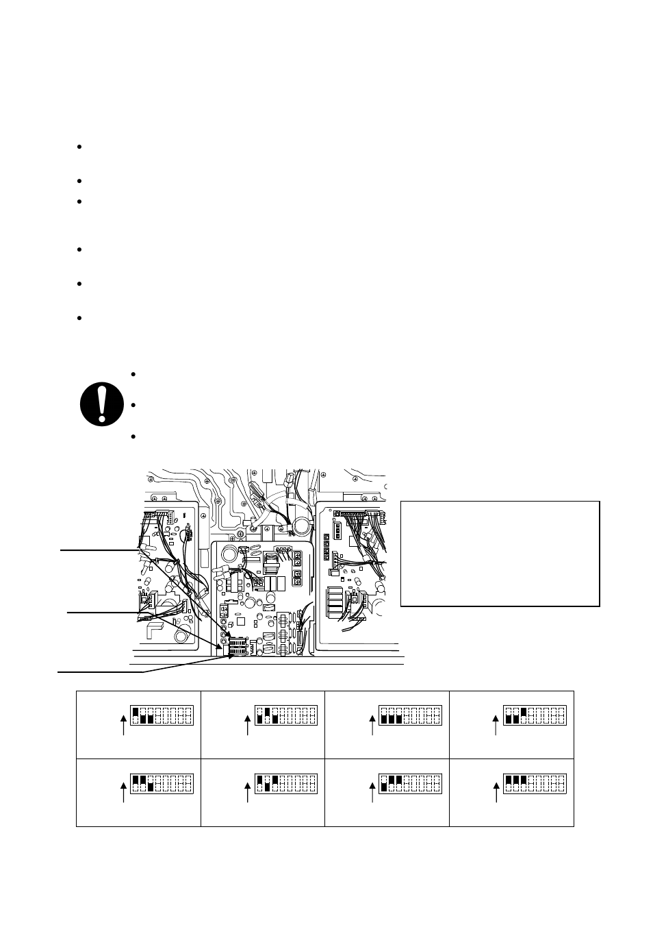 Temperature settings, Temperature settings <lower bank of dipswitches, 100°f | 115°f, 120°f, 135°f, 145°f, 155°f, 165°f, 185°f | Takagi T-M50 User Manual | Page 33 / 52