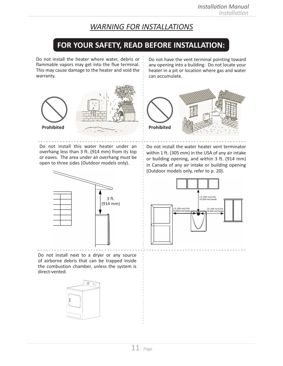 Installation installation manual | State GTS-240-NIH User Manual | Page 11 / 64