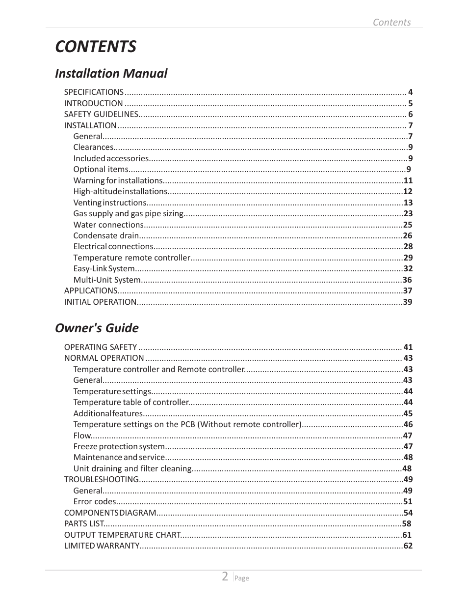 State GTS-240-NIH User Manual | Page 2 / 64