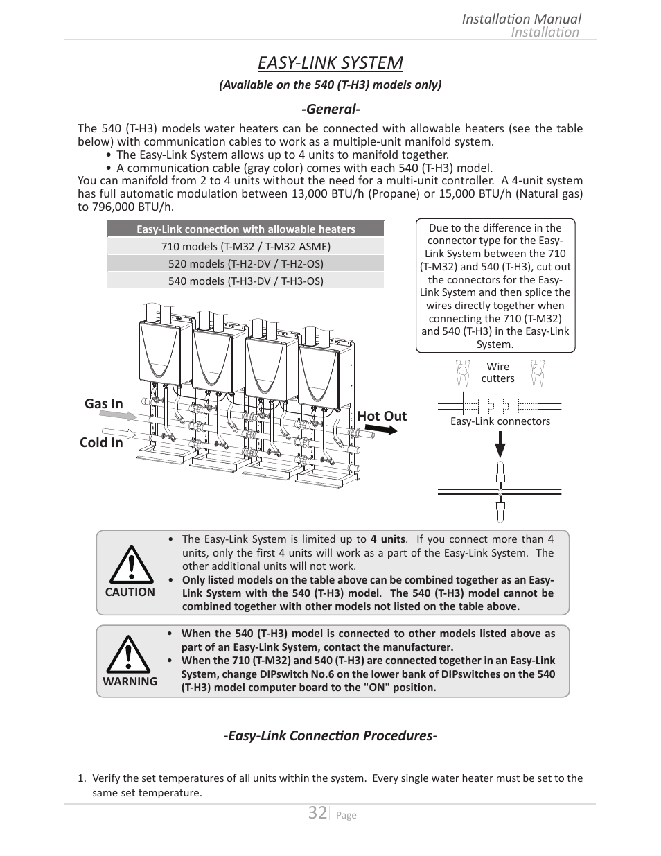 Easy-link system | State GTS-240-NIH User Manual | Page 32 / 64