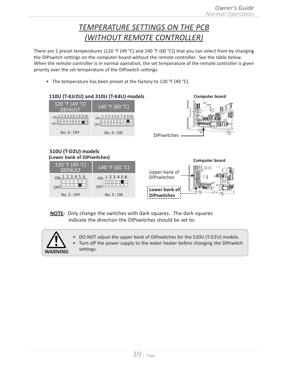 Ežƌŵăůkɖğƌăɵžŷ owner's guide | Takagi T-D2U User Manual | Page 39 / 56