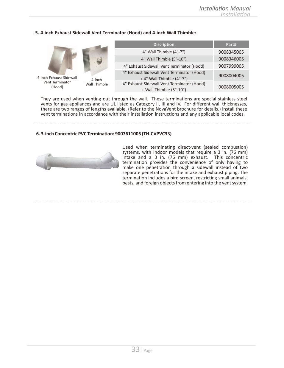 Installation installation manual | Takagi T-H3M-IN/OS User Manual | Page 33 / 56