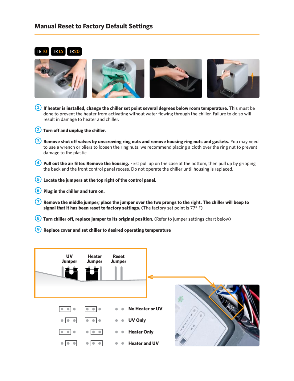 Teco US TR20 User Manual | 1 page
