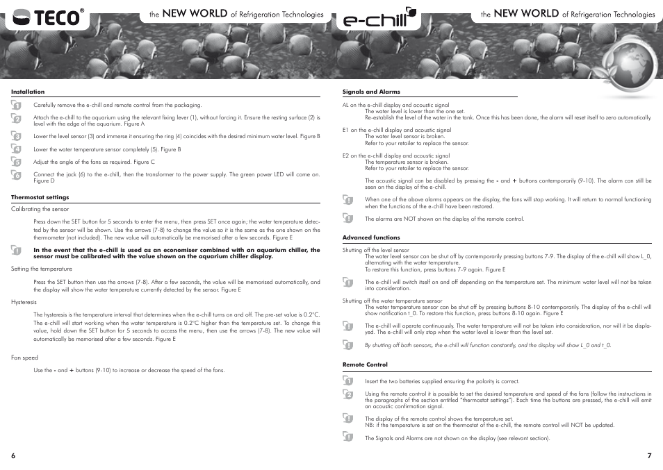 Teco US TECO e-chill 3 models User Manual | Page 6 / 24