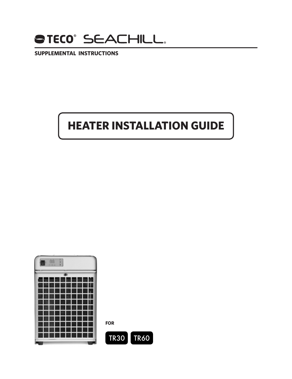 Teco US TR60 User Manual | 7 pages