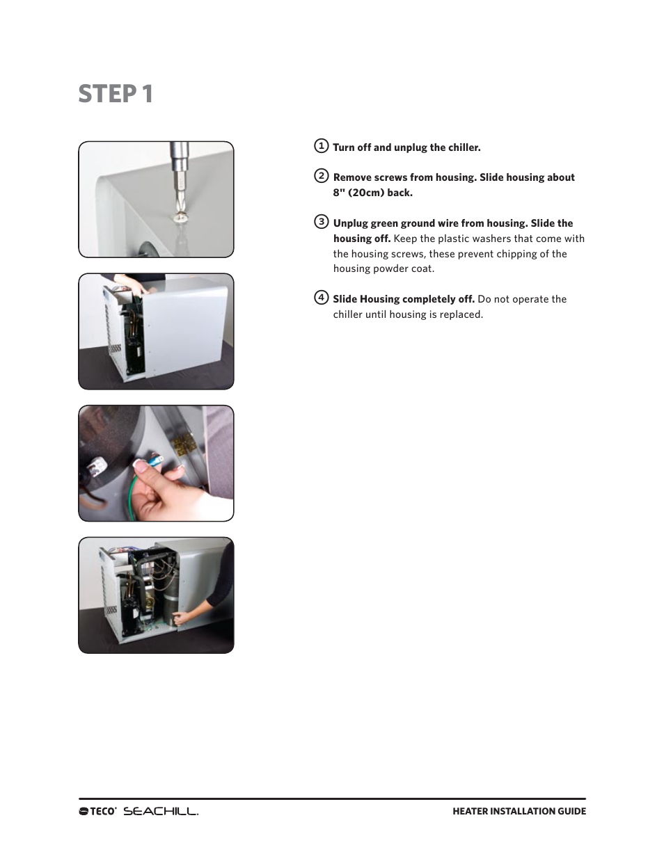 Step 1 | Teco US TR60 User Manual | Page 4 / 7