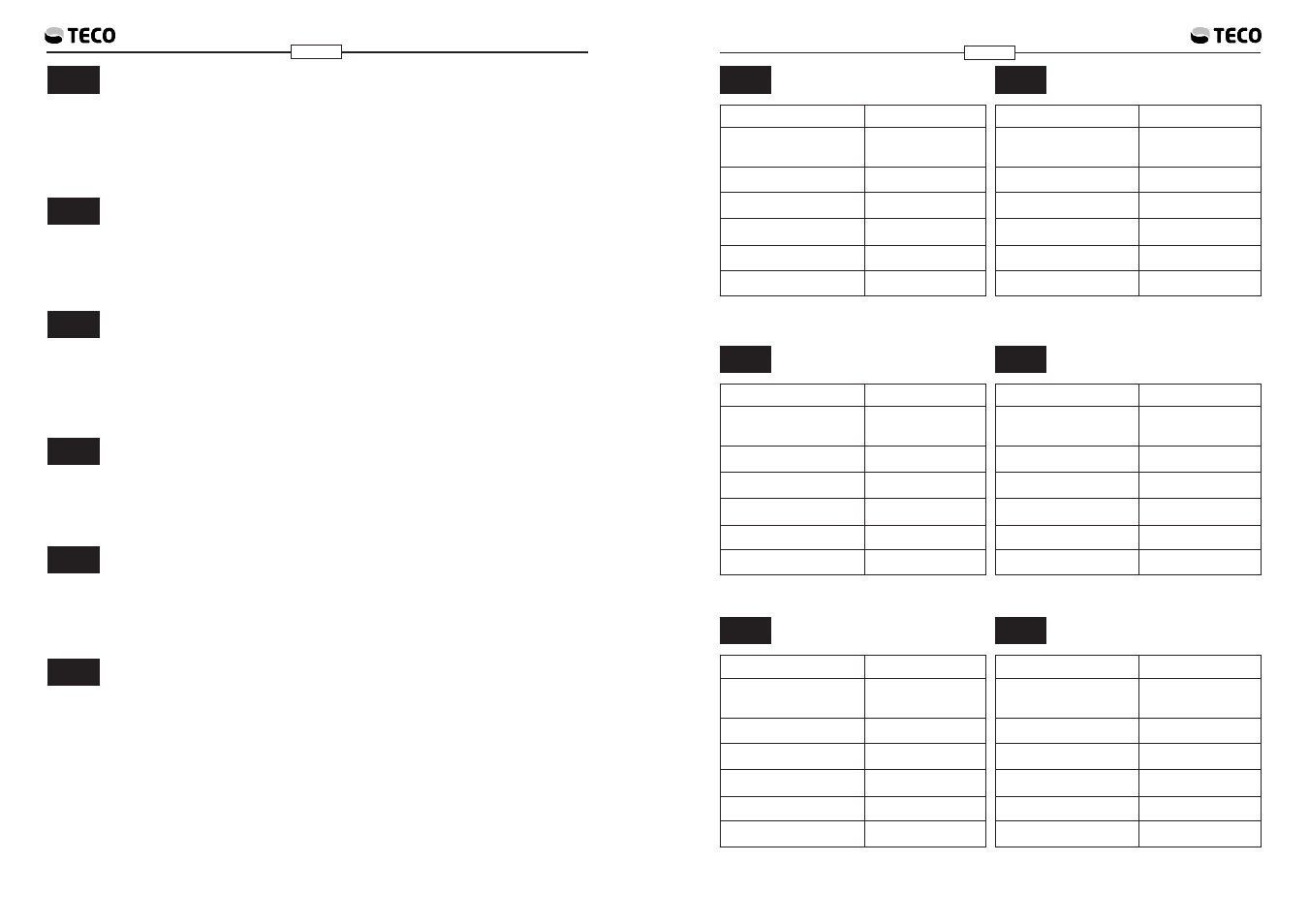 Teco US TECO Micro User Manual | Page 10 / 19