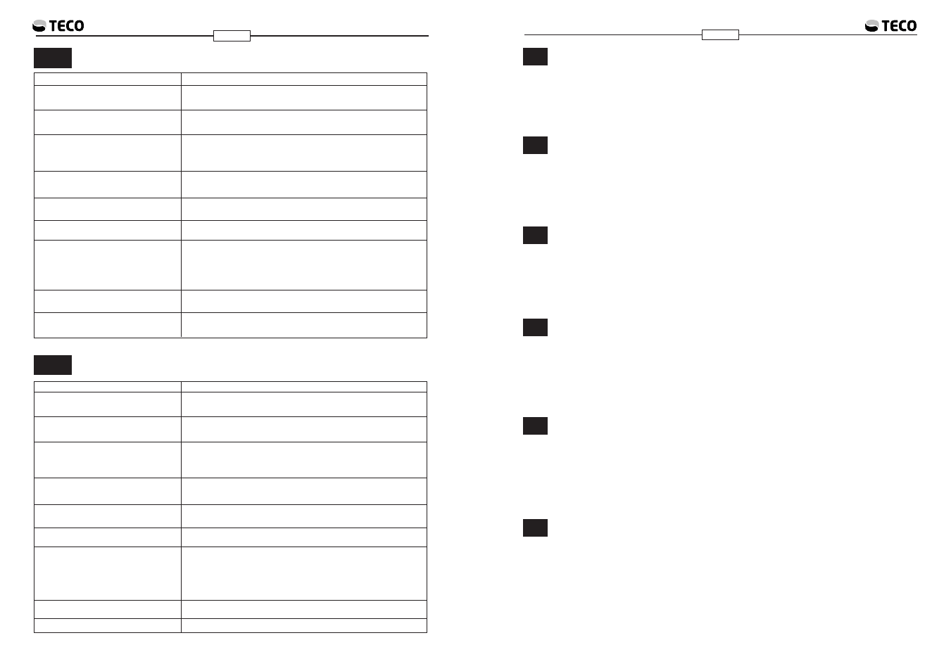 Igb d f e | Teco US TECO Micro User Manual | Page 18 / 19