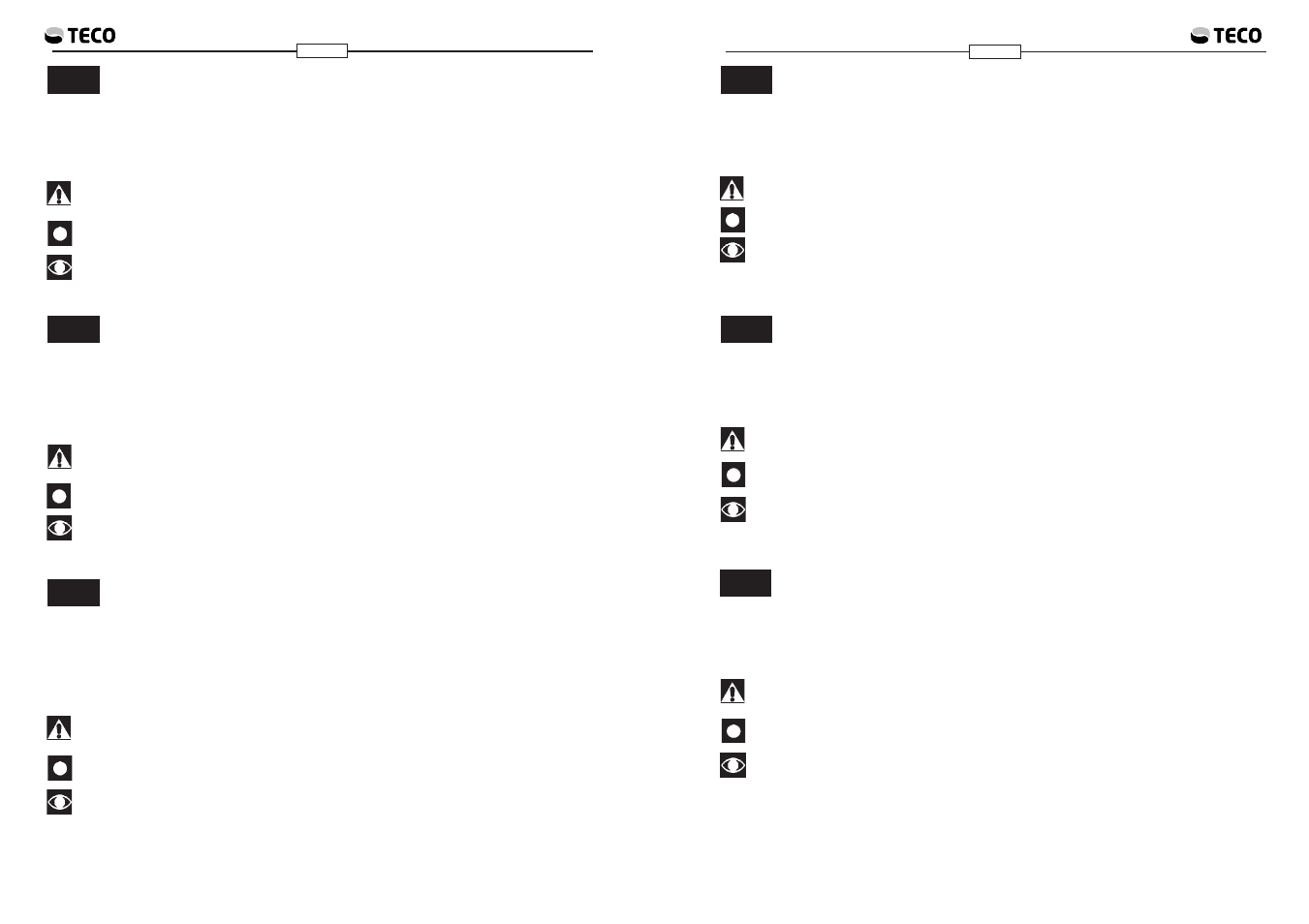 Fe p | Teco US TECO Micro User Manual | Page 8 / 19