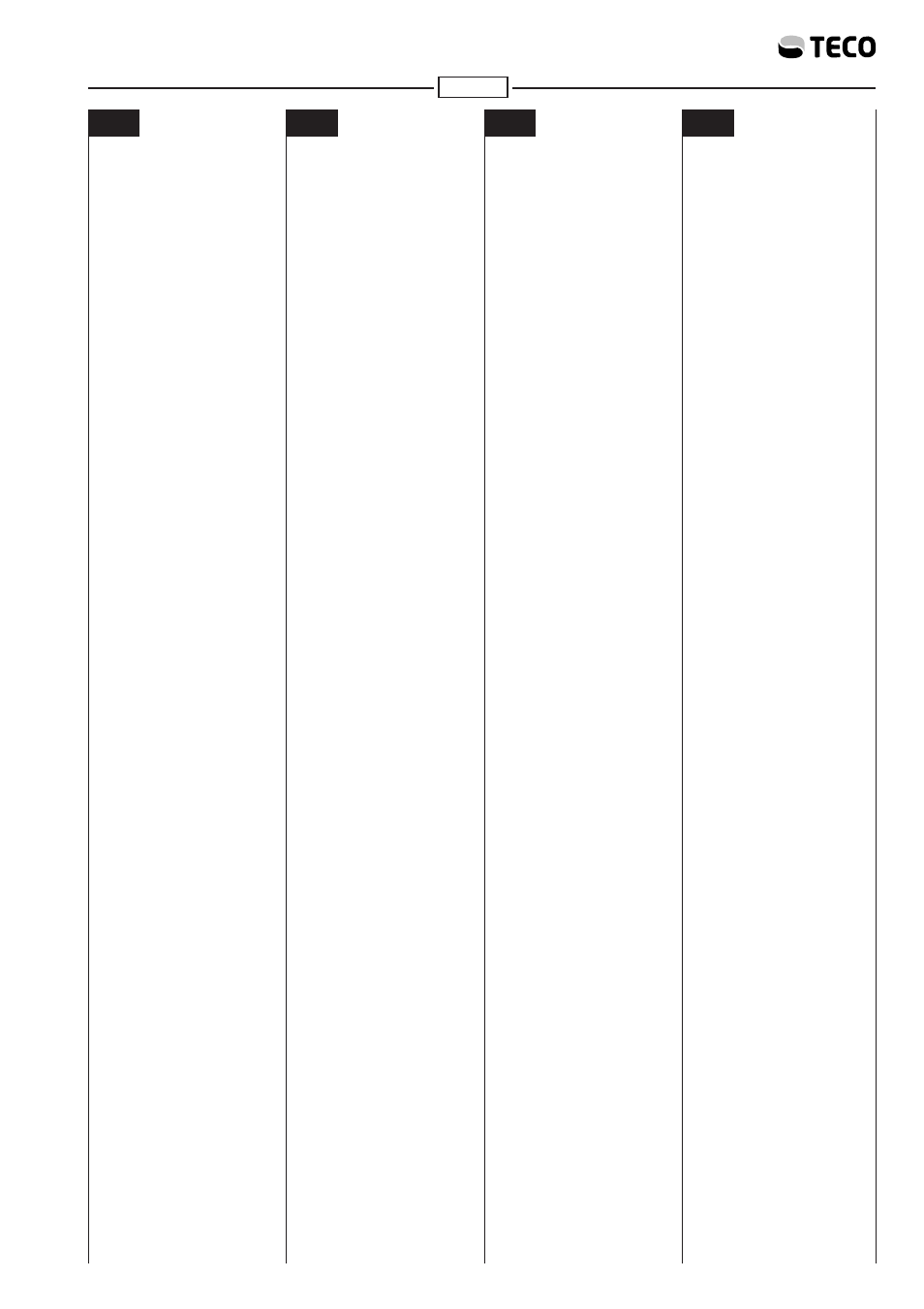 Df e p | Teco US TECO RA User Manual | Page 13 / 60