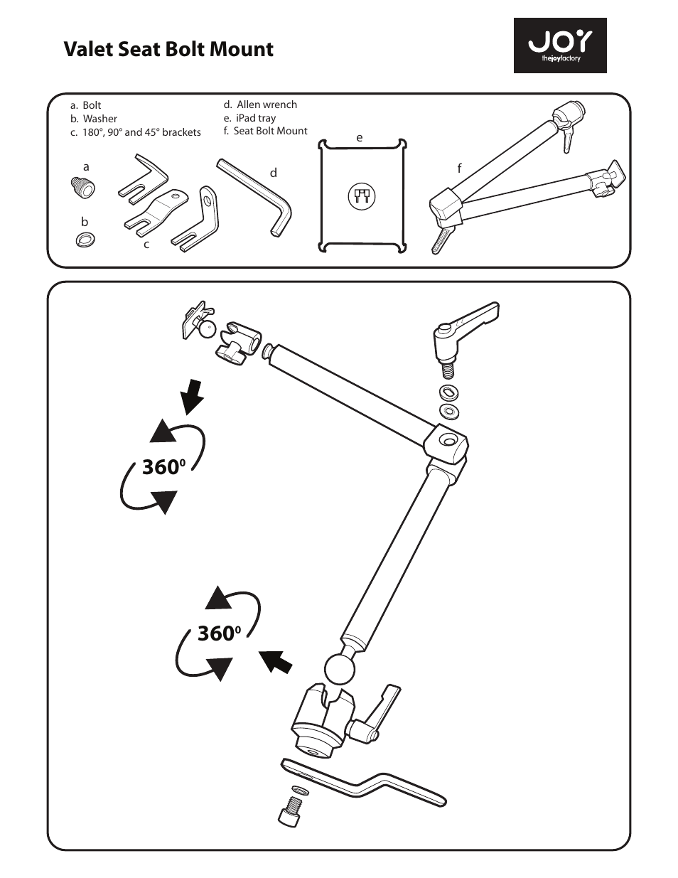 The Joy Factory AAB103 User Manual | 2 pages