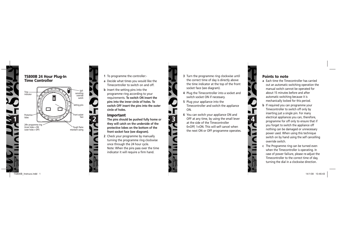 Timeguard TS800B User Manual | Page 2 / 8