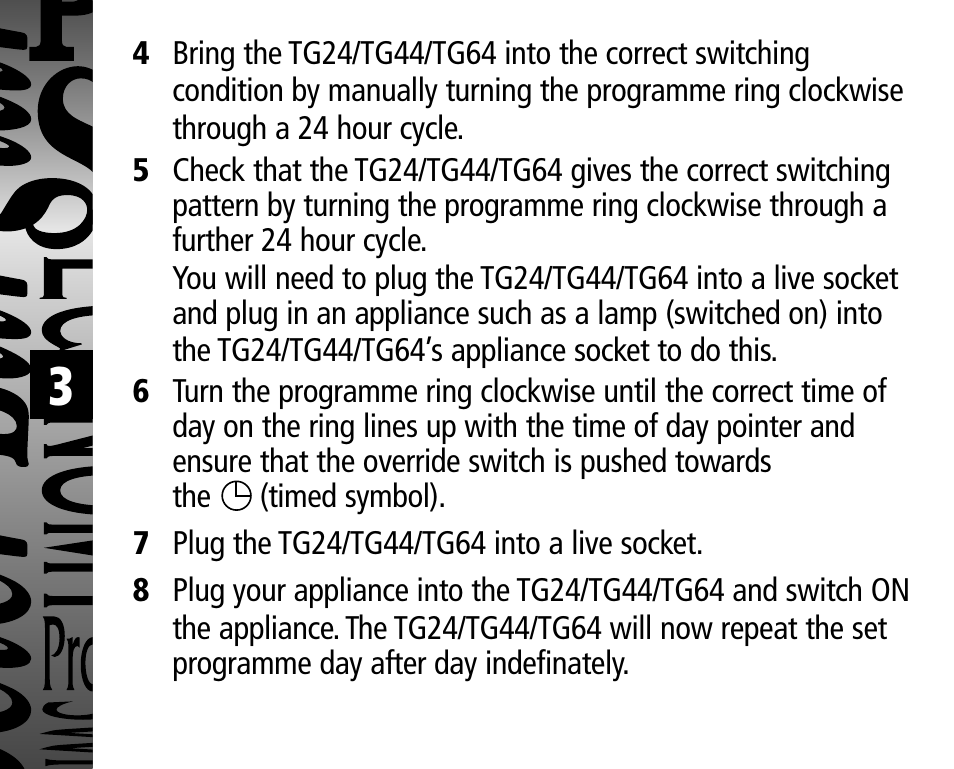 Timeguard TG24B User Manual | Page 4 / 8