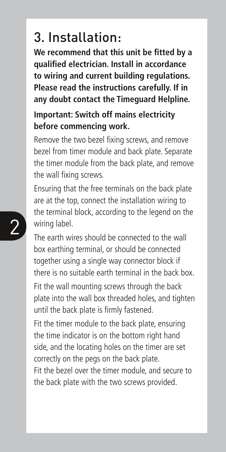 Timeguard NTT02 User Manual | Page 3 / 6
