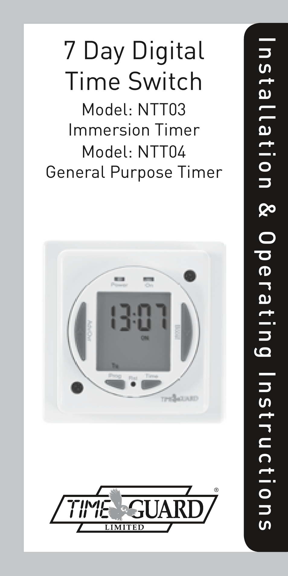 Timeguard NTT04 User Manual | 12 pages