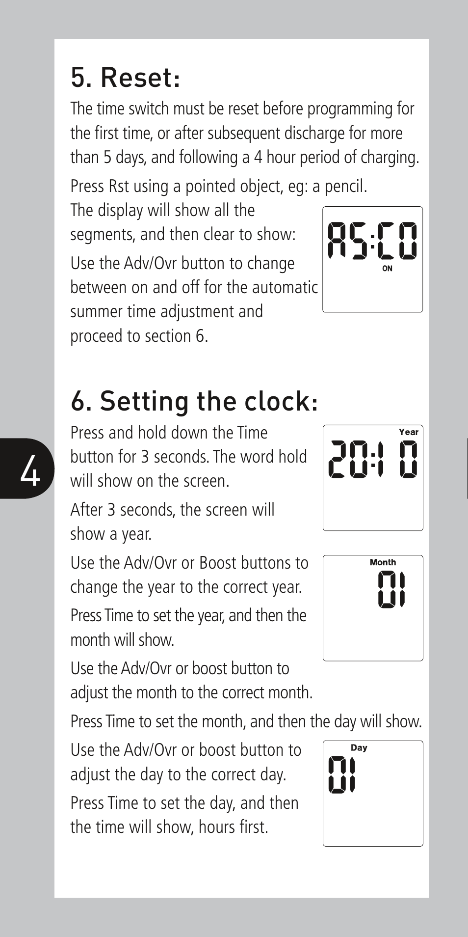 Timeguard NTT04 User Manual | Page 5 / 12