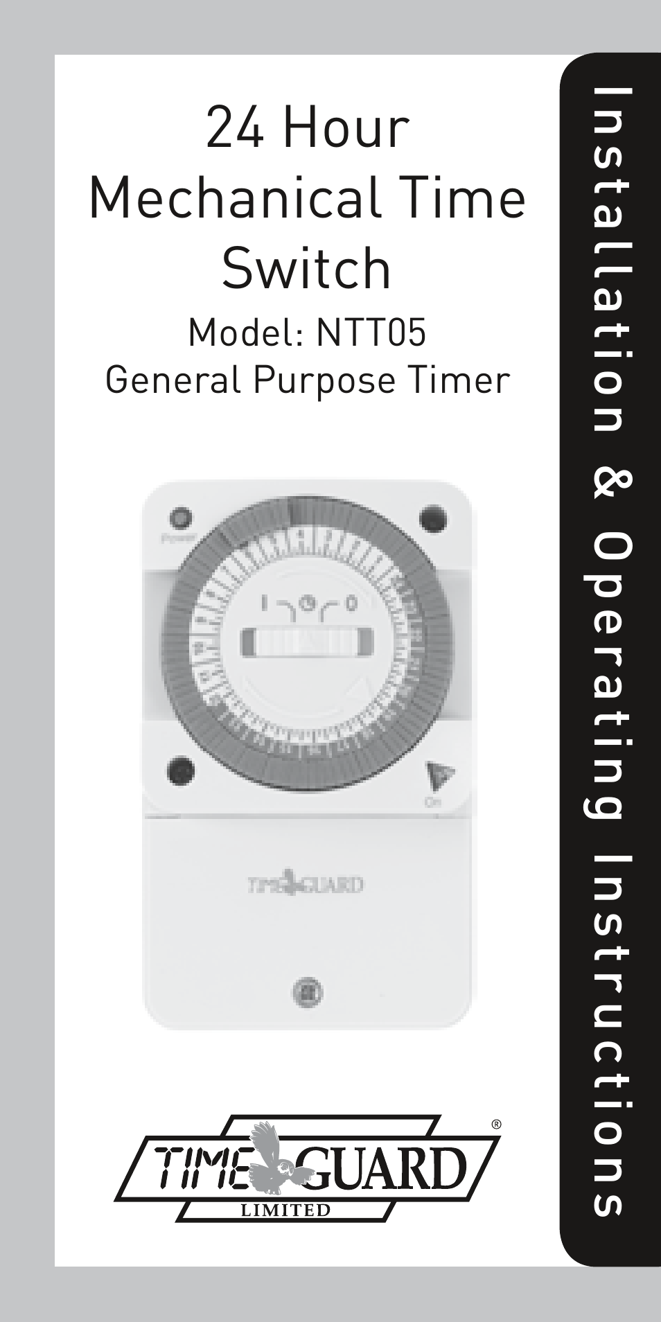 Timeguard NTT05 User Manual | 6 pages