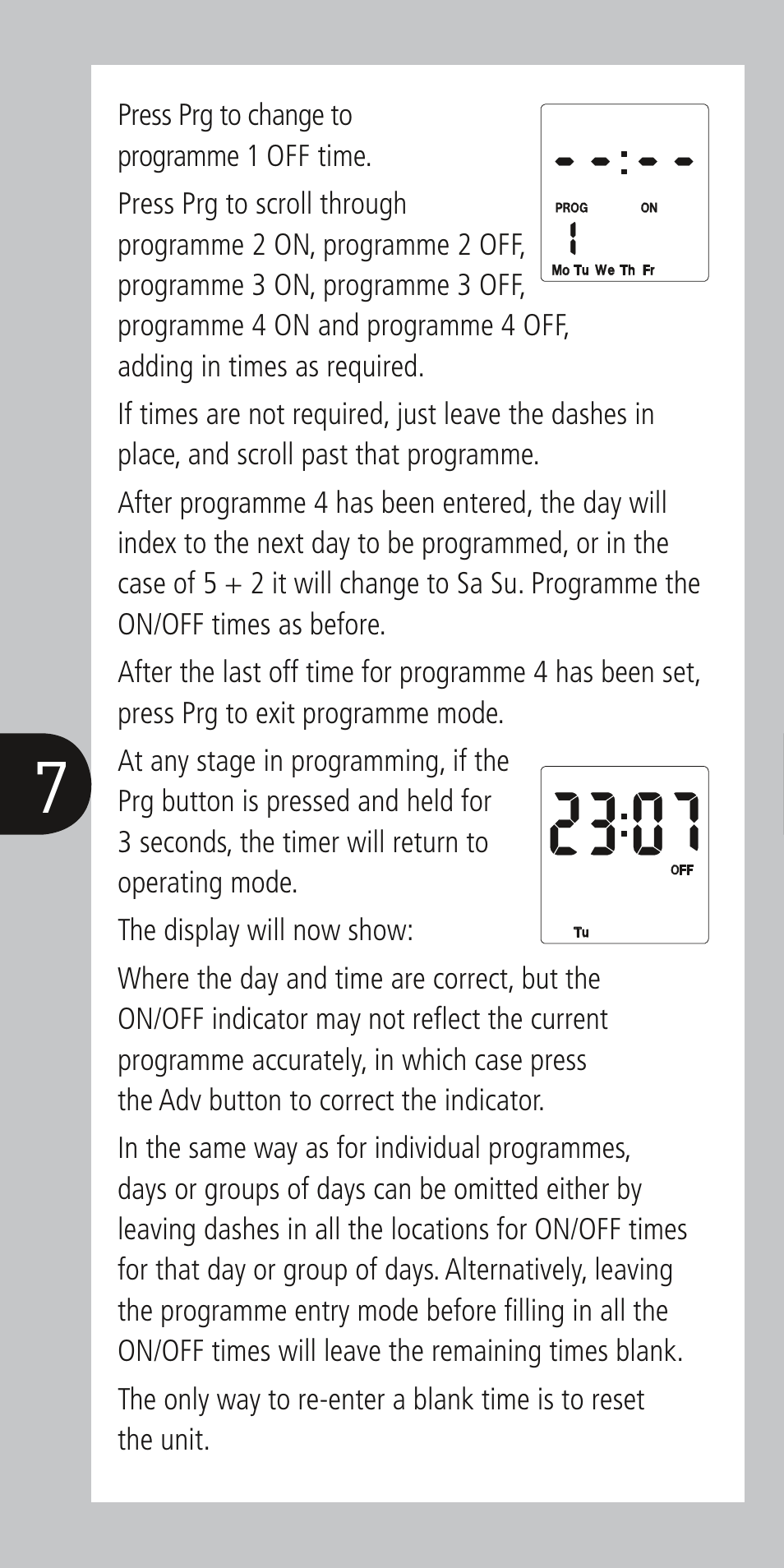 Timeguard NTT07 User Manual | Page 8 / 12