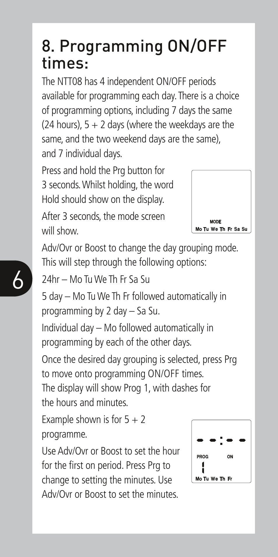 Timeguard NTT08 User Manual | Page 7 / 12