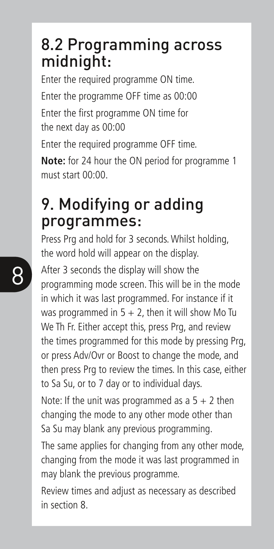 Timeguard NTT08 User Manual | Page 9 / 12