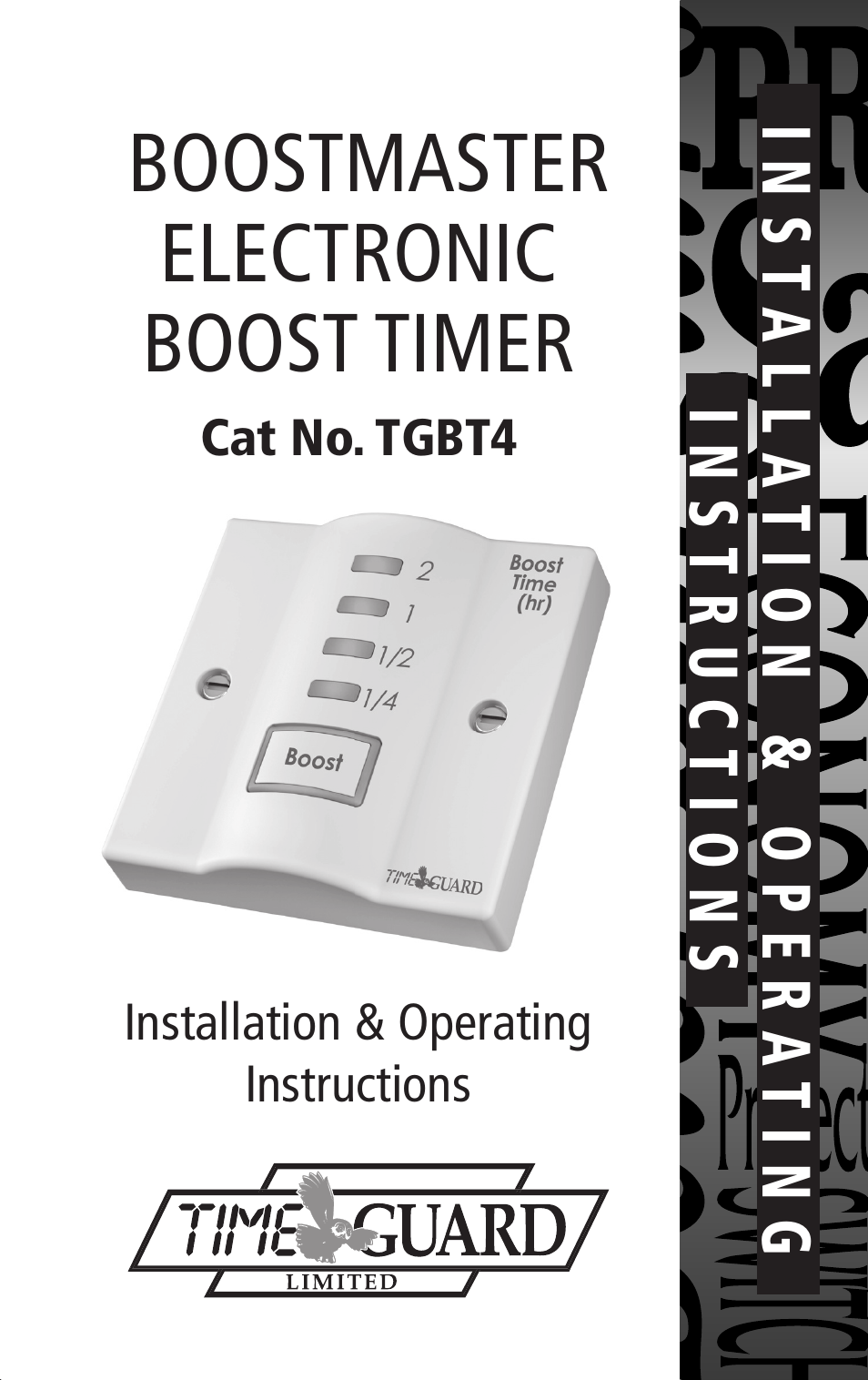 Timeguard TGBT4 User Manual | 6 pages